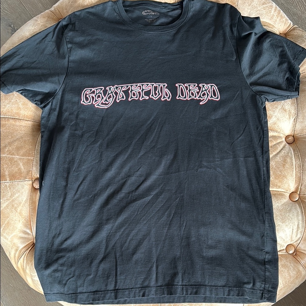 Crazy Shirts Men's Grateful Dead Black Short Sleeve Tee Size Large
